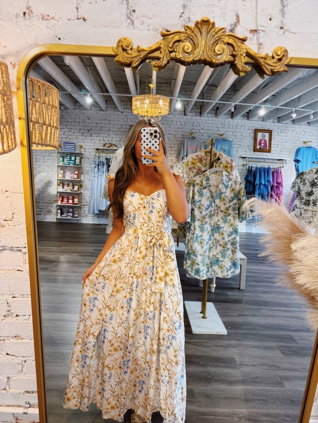 knee length dresses for ladies Summer Nights Silk Boho Maxi Ibiza Dress main image 0